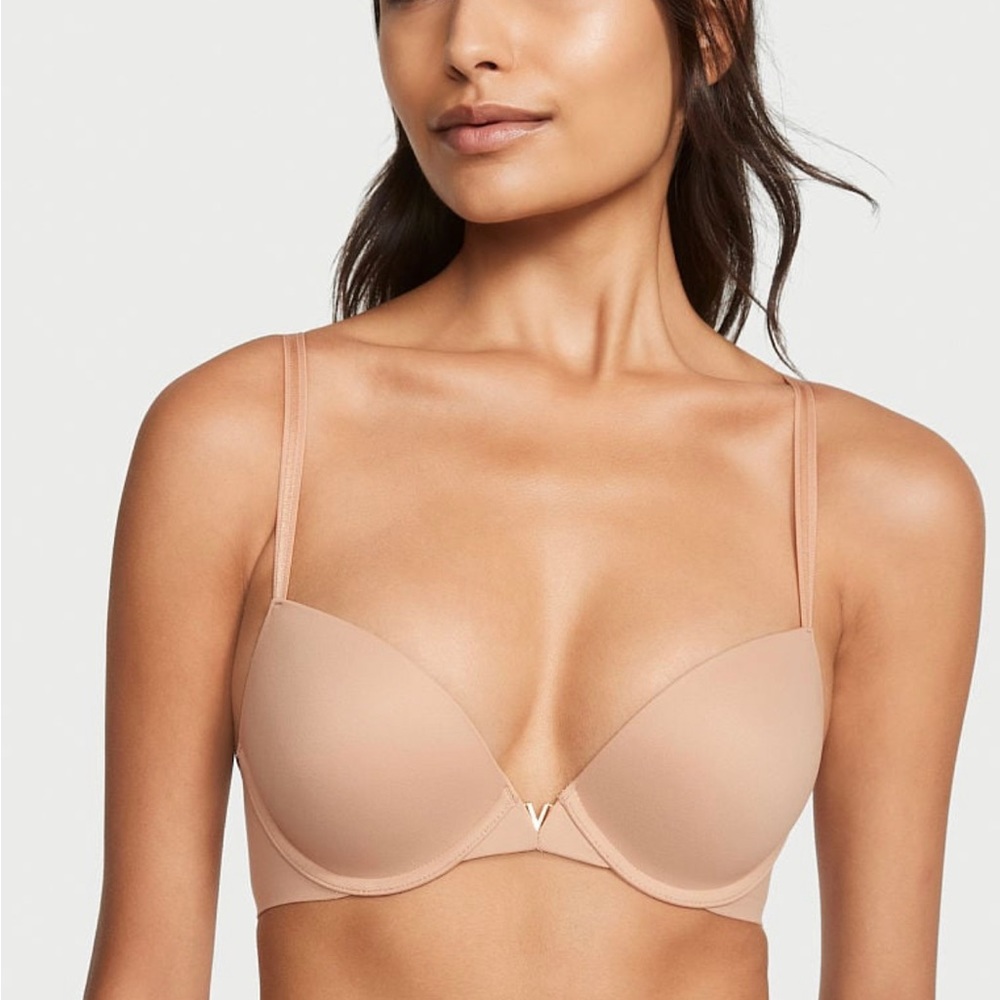 2 VS push up plunge bras beige 32D